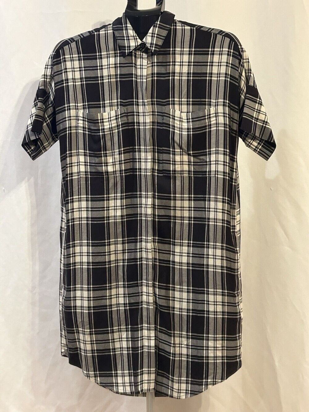 Madewell Plaid Shirt Dress Women's size XXS
